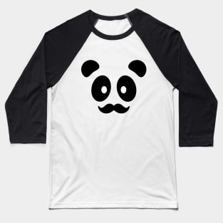 Panda Mustache Bambu Brand Movember Baseball T-Shirt